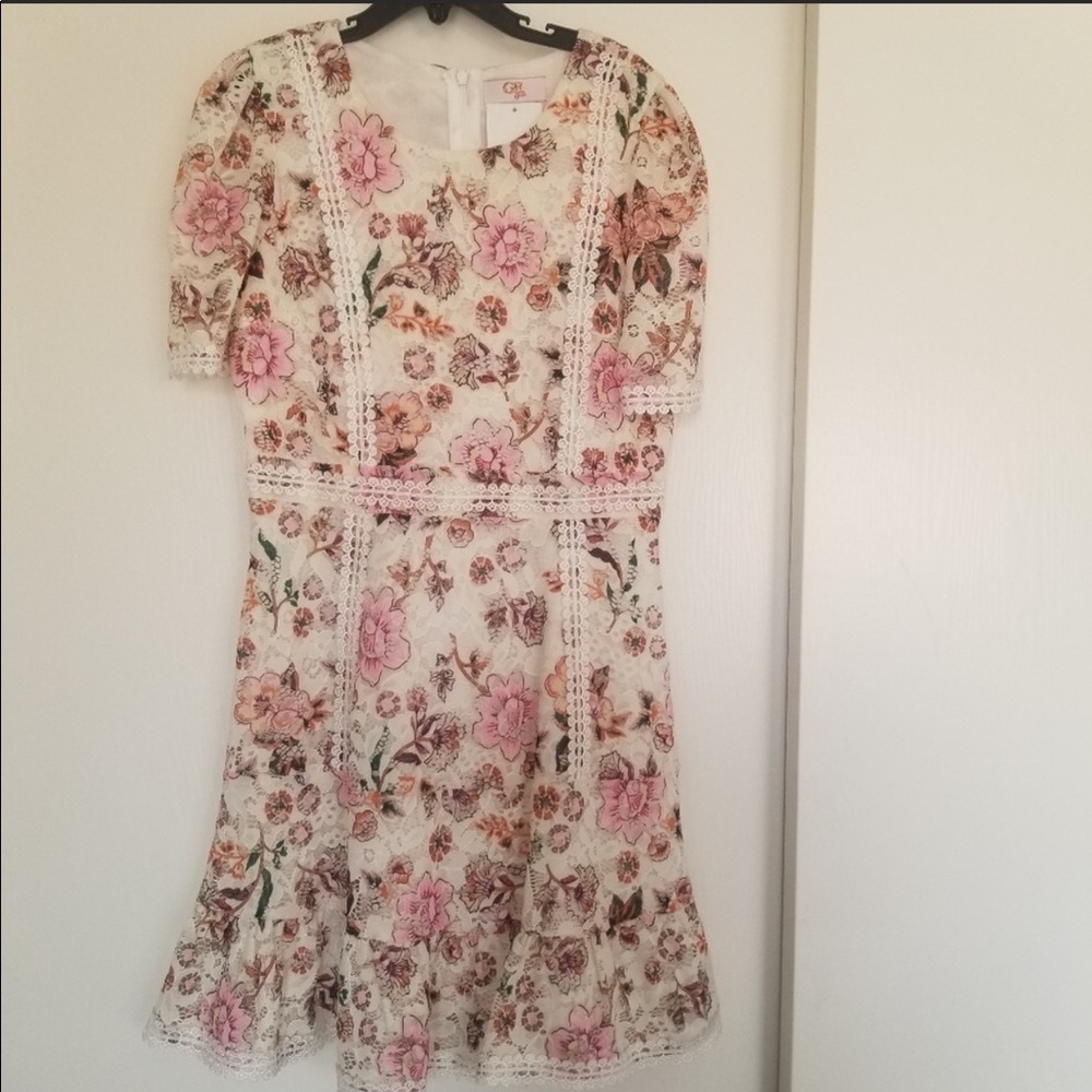 Gianni Bini girls lace floral dress
